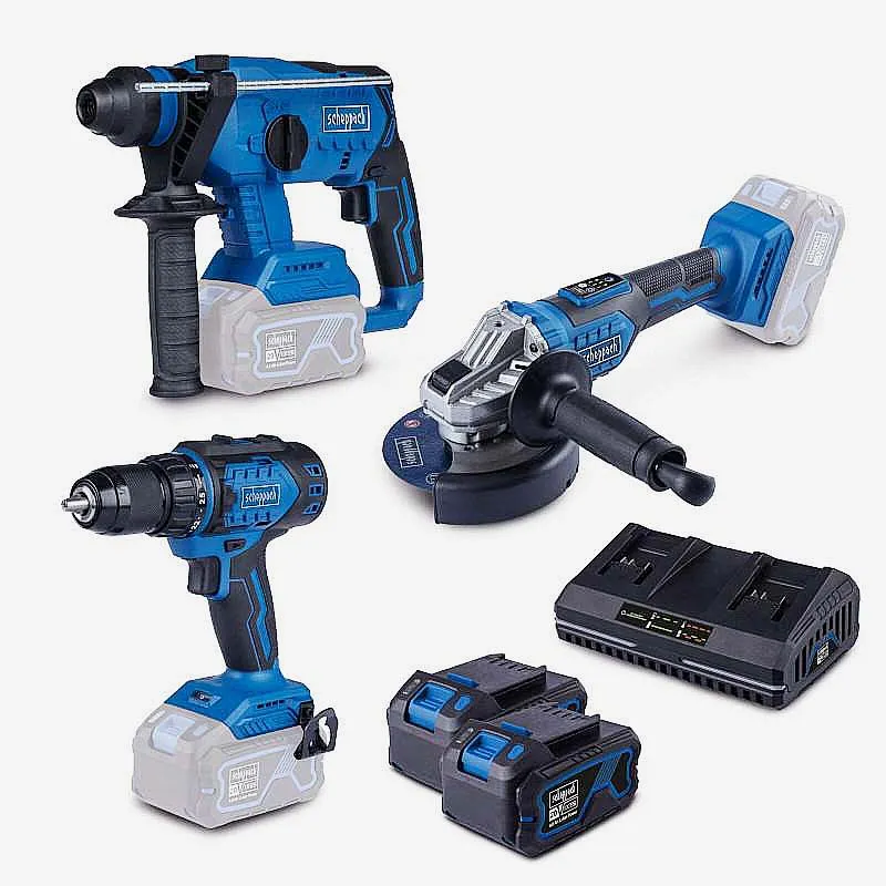 Набор аккумуляторного инструмента 3 ед.(болгарка, перфоратор, шуруповерт) Scheppach BPS100