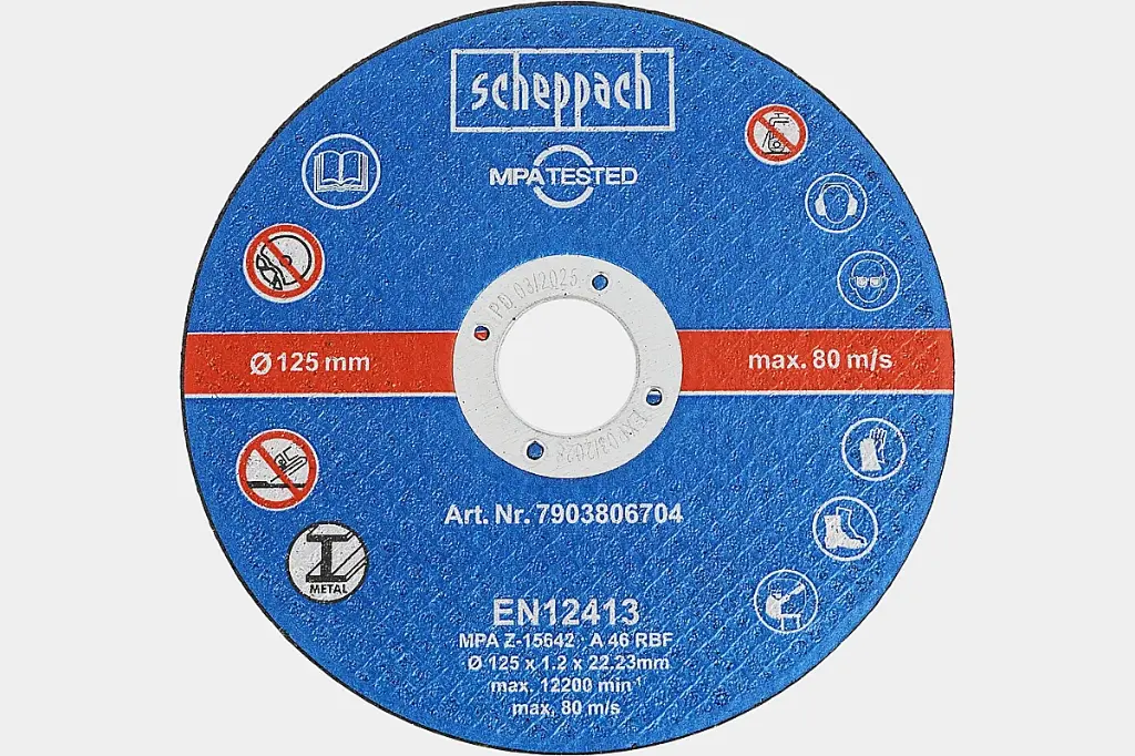 Набор отрезных дисков 125мм 12 шт. Scheppach